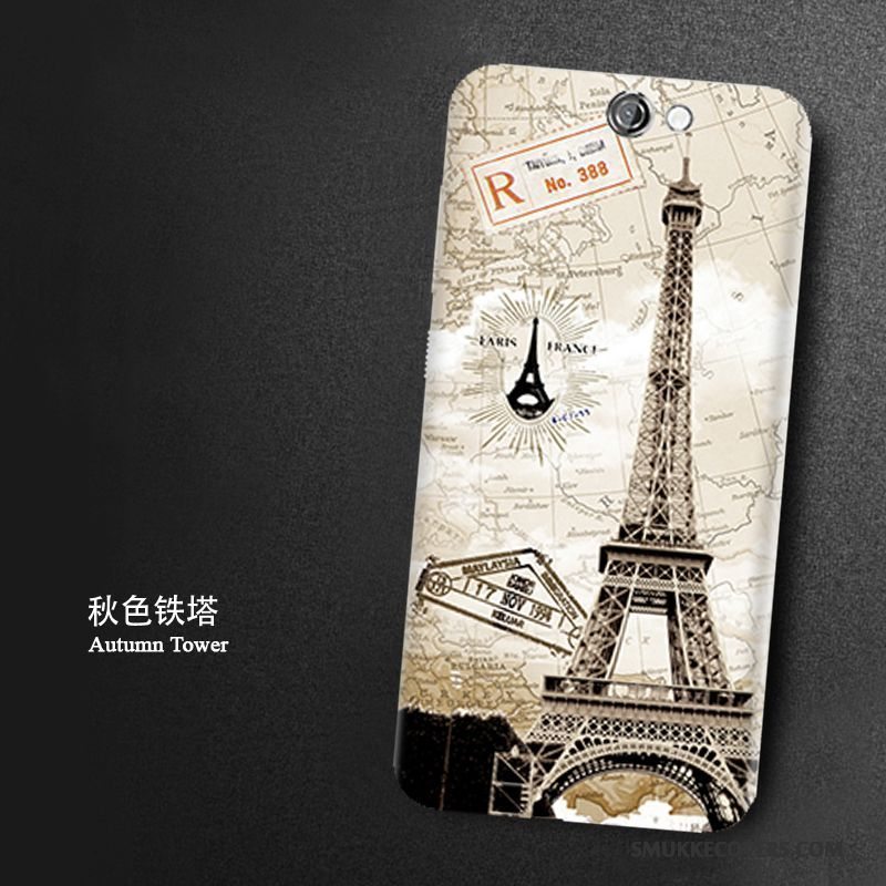 Etui Htc One A9 Cartoon Let Tynd Telefon, Cover Htc One A9 Beskyttelse Hvid