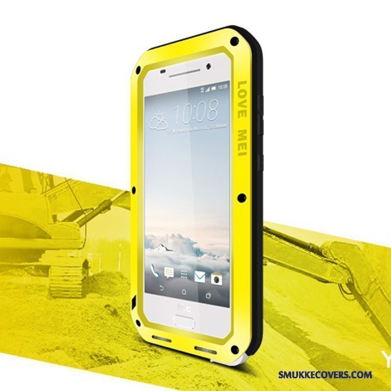 Etui Htc One A9 Tasker Ramme Telefon, Cover Htc One A9 Silikone Tre Forsvar Anti-fald