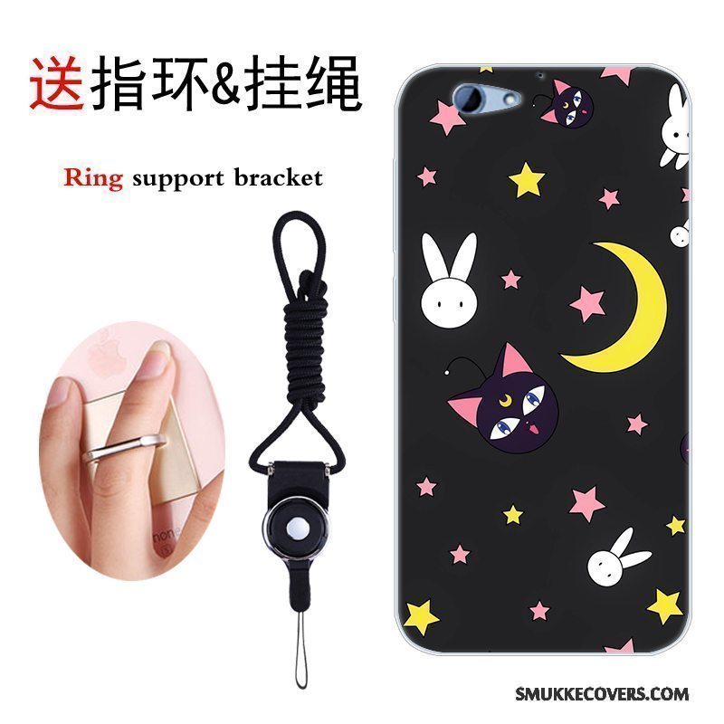 Etui Htc One A9s Blød Anti-fald Af Personlighed, Cover Htc One A9s Silikone Sort Telefon