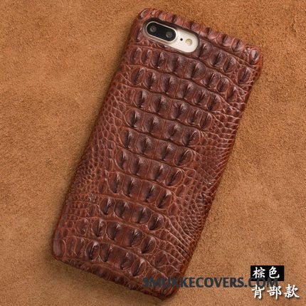 Etui Htc One M7 Læder Tilpas Hård, Cover Htc One M7 Luksus Krokodille Naturlig