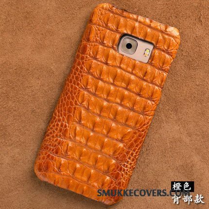 Etui Htc One M7 Læder Tilpas Hård, Cover Htc One M7 Luksus Krokodille Naturlig