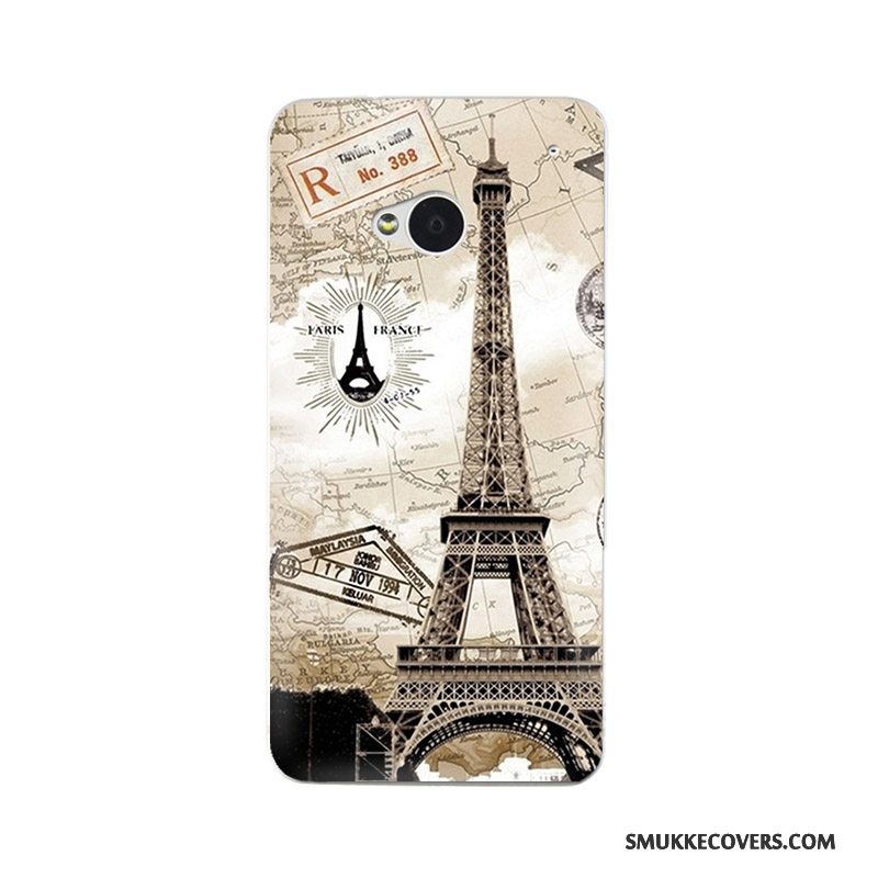 Etui Htc One M7 Silikone Hvid Tynd, Cover Htc One M7 Beskyttelse Telefontilpas