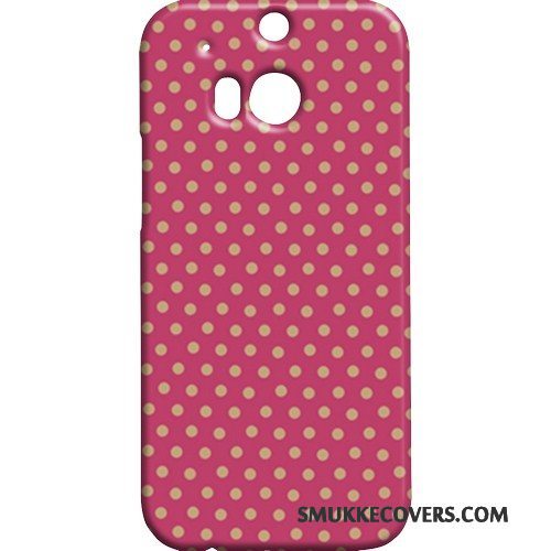 Etui Htc One M8 Beskyttelse Rød Butterfly, Cover Htc One M8 Nubuck Telefon