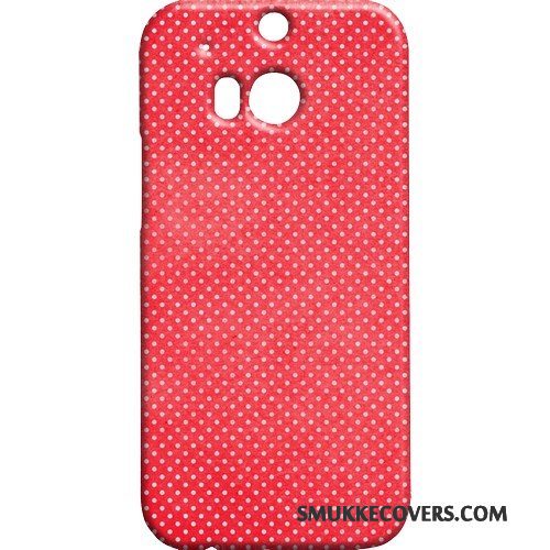 Etui Htc One M8 Beskyttelse Rød Butterfly, Cover Htc One M8 Nubuck Telefon