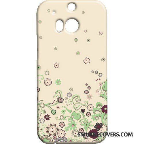 Etui Htc One M8 Beskyttelse Rød Butterfly, Cover Htc One M8 Nubuck Telefon