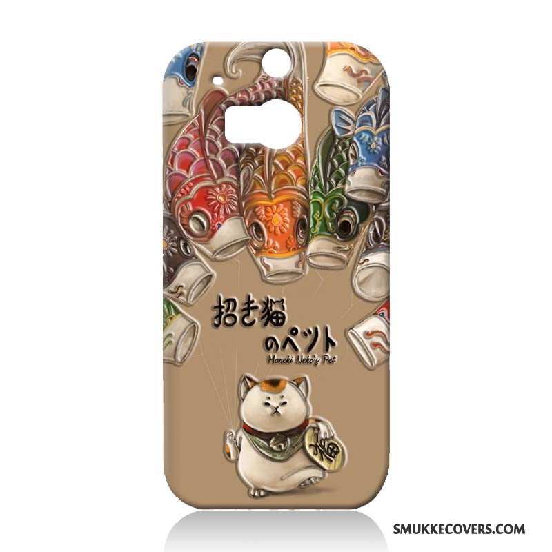 Etui Htc One M8 Malet Telefontrend, Cover Htc One M8 Cartoon Hård Anti-fald