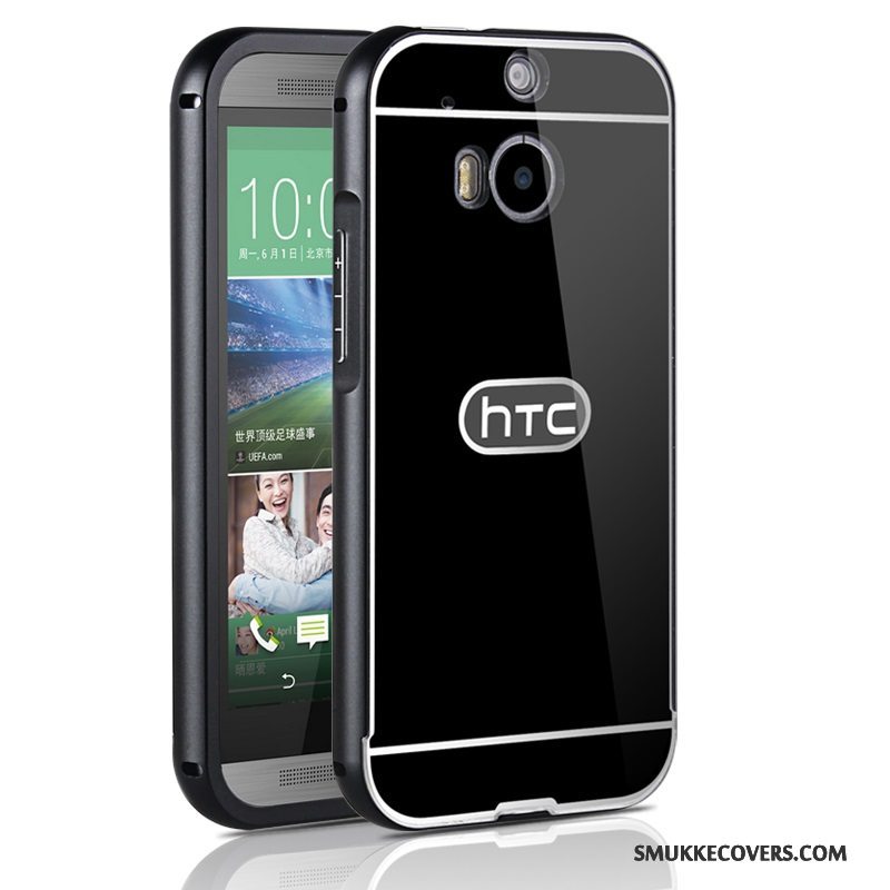 Etui Htc One M8 Metal Ramme Telefon, Cover Htc One M8 Beskyttelse Skærmbeskyttelse Hærdning