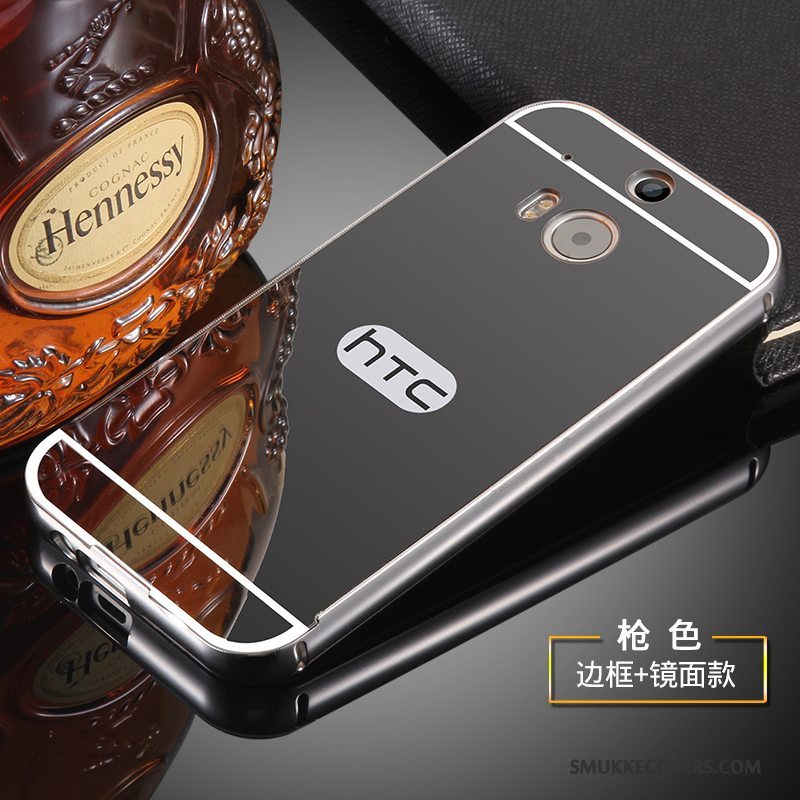 Etui Htc One M8 Metal Ramme Telefon, Cover Htc One M8 Beskyttelse Skærmbeskyttelse Hærdning