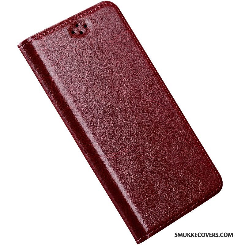 Etui Htc One M9 Folio Rød Telefon, Cover Htc One M9 Læder Anti-fald