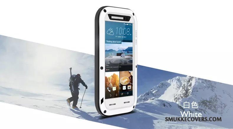 Etui Htc One M9 Silikone Vandtætte Sort, Cover Htc One M9 Beskyttelse Anti-fald Telefon