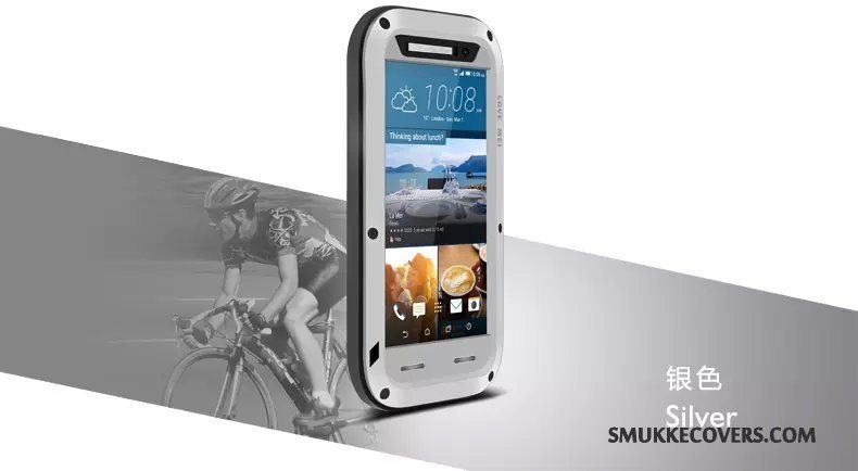 Etui Htc One M9 Silikone Vandtætte Sort, Cover Htc One M9 Beskyttelse Anti-fald Telefon