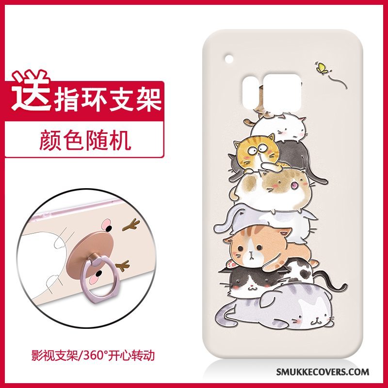 Etui Htc One M9 Tasker Hård Blå, Cover Htc One M9 Cartoon Gul Telefon