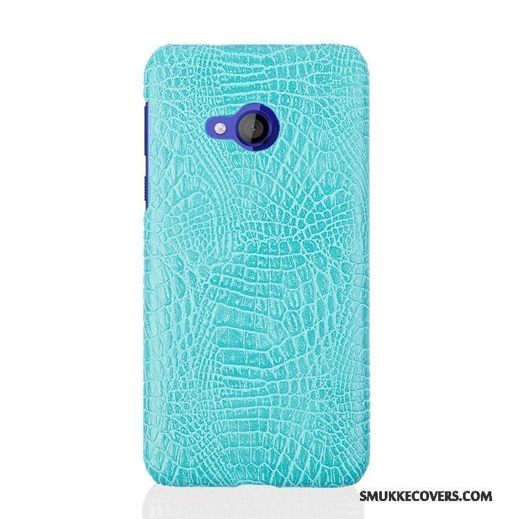 Etui Htc U Play Beskyttelse Hård Krokodille Mønster, Cover Htc U Play Telefonsort