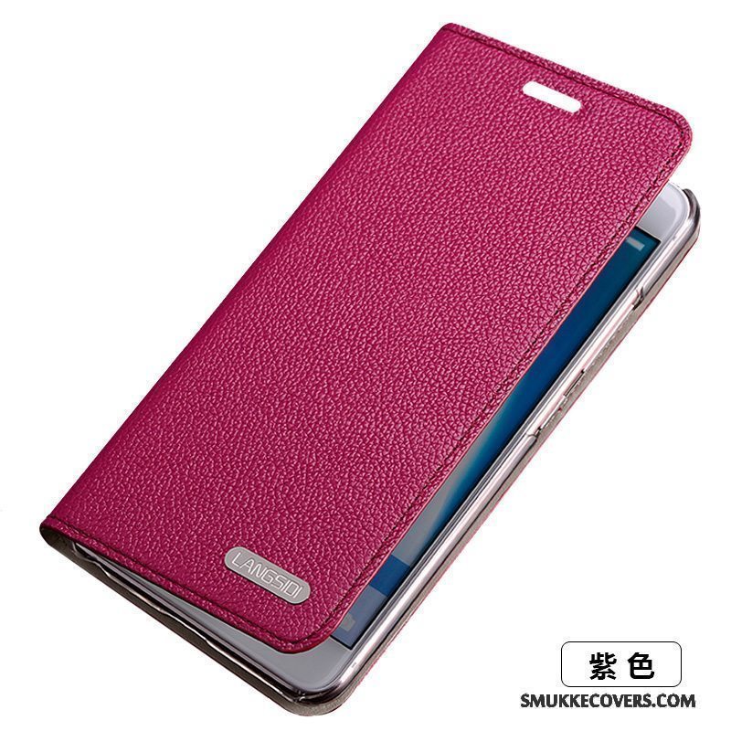 Etui Htc U Play Læder Anti-fald Telefon, Cover Htc U Play Folio Lyserød