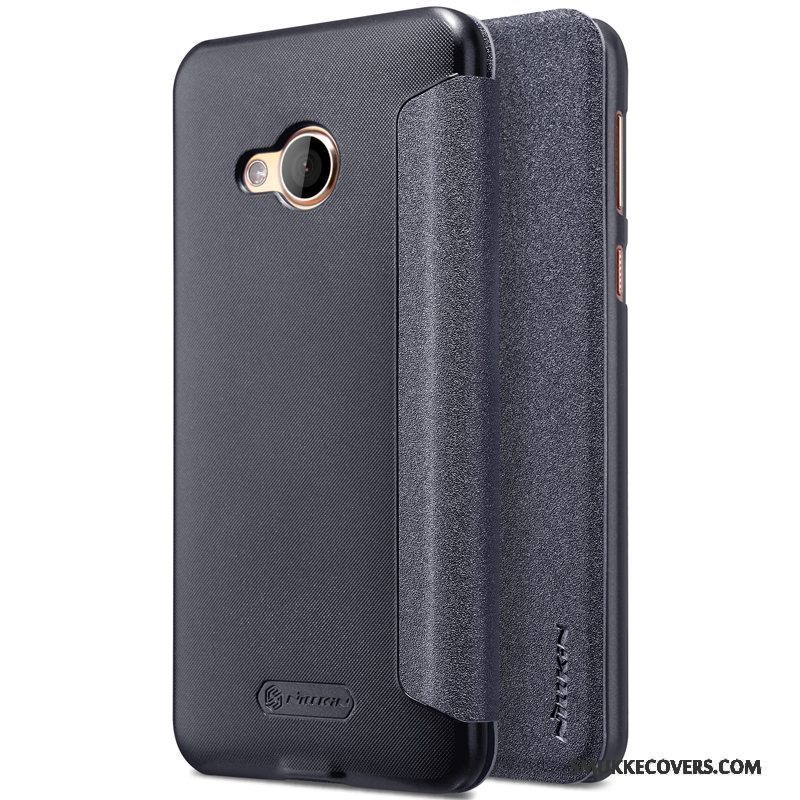 Etui Htc U Play Læder Guld Anti-fald, Cover Htc U Play Beskyttelse