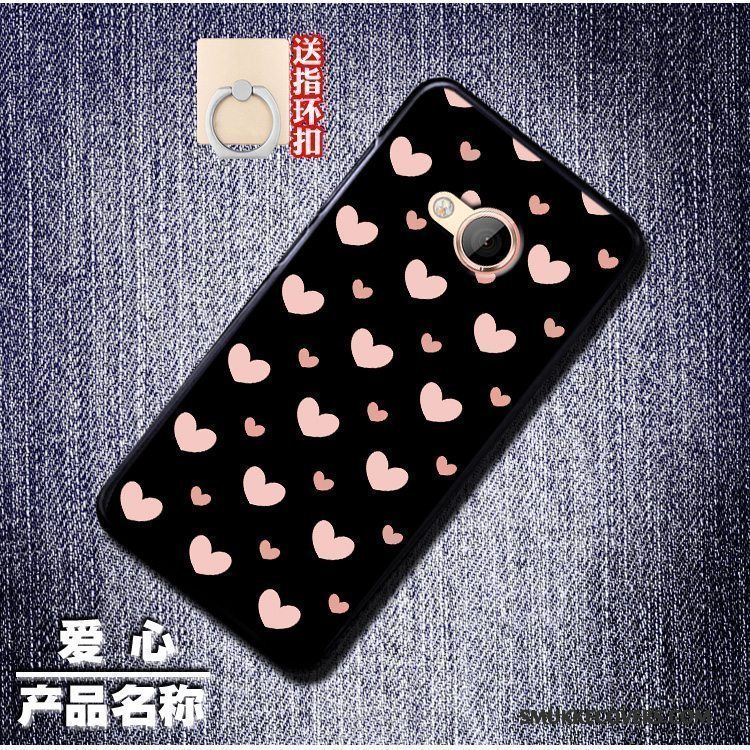 Etui Htc U Play Silikone Telefontassel, Cover Htc U Play Mode Sort Vedhæng