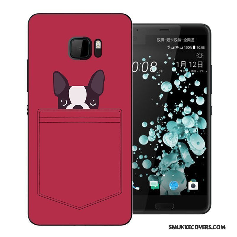 Etui Htc U Ultra Malet Anti-fald Hård, Cover Htc U Ultra Cartoon Hvid Telefon