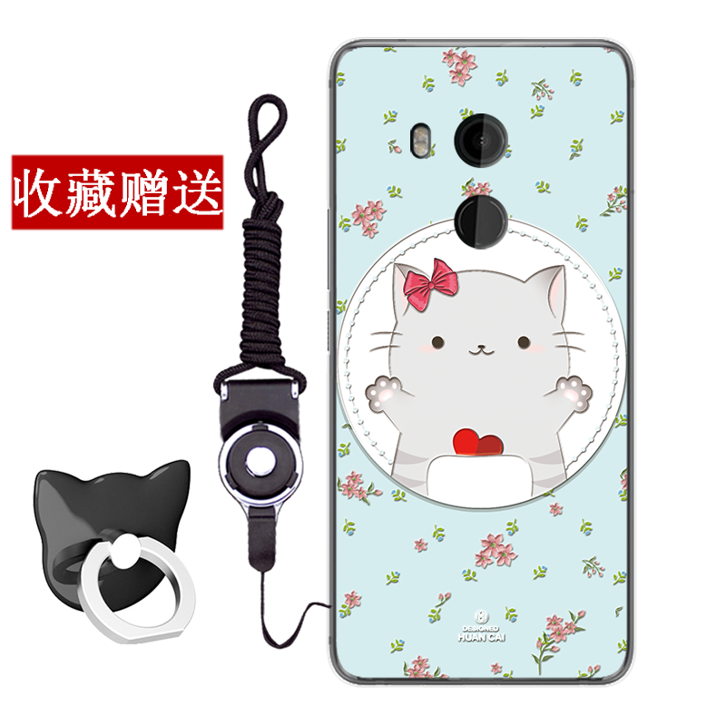 Etui Htc U11+ Blød Anti-fald Grøn, Cover Htc U11+ Cartoon Telefonaf Personlighed