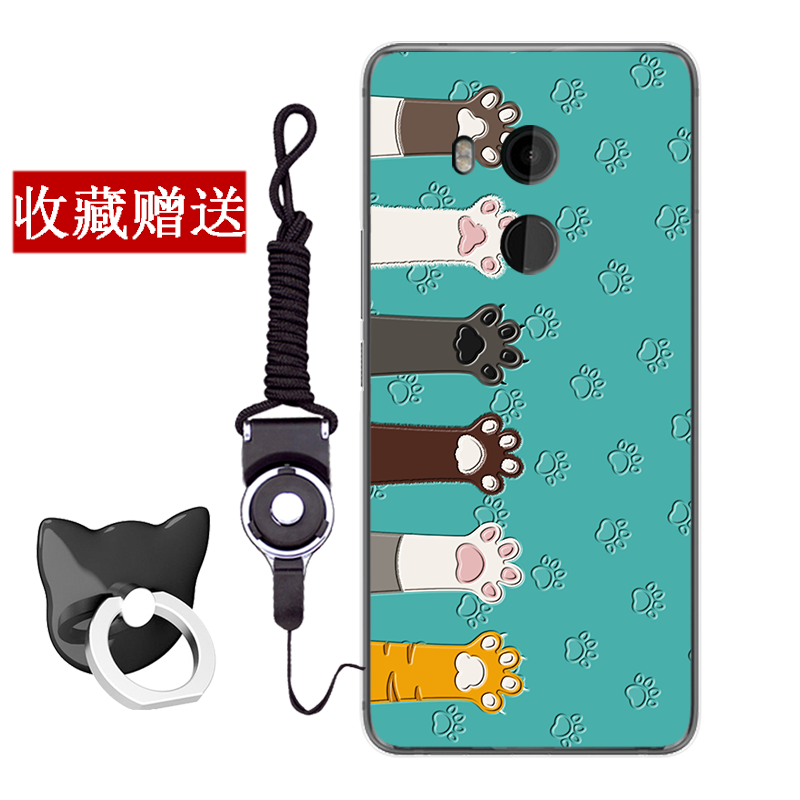 Etui Htc U11+ Blød Anti-fald Grøn, Cover Htc U11+ Cartoon Telefonaf Personlighed