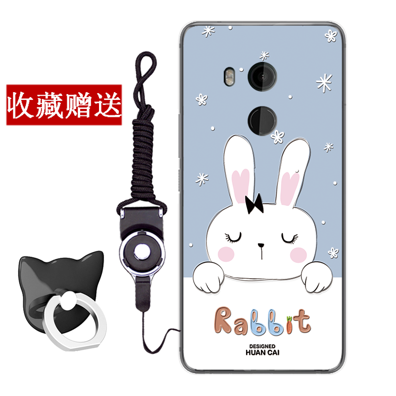 Etui Htc U11+ Blød Anti-fald Grøn, Cover Htc U11+ Cartoon Telefonaf Personlighed