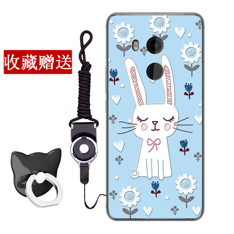 Etui Htc U11+ Blød Anti-fald Grøn, Cover Htc U11+ Cartoon Telefonaf Personlighed