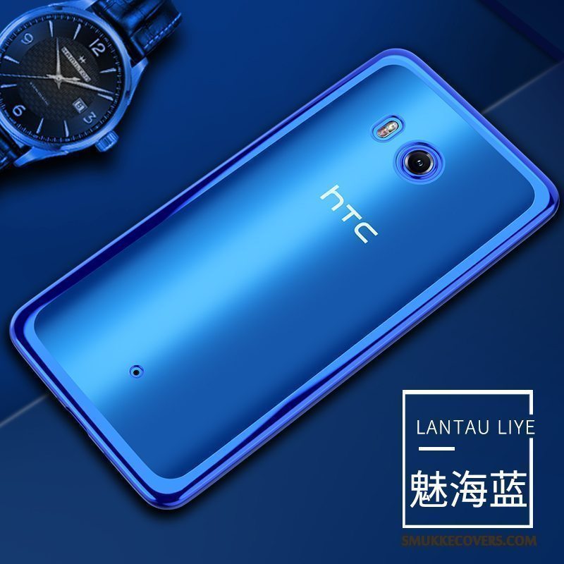 Etui Htc U11 Blød Gennemsigtig Guld, Cover Htc U11 Beskyttelse Anti-fald Telefon