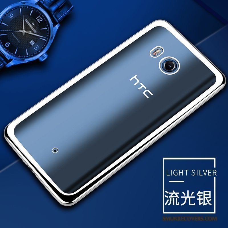 Etui Htc U11 Blød Gennemsigtig Guld, Cover Htc U11 Beskyttelse Anti-fald Telefon