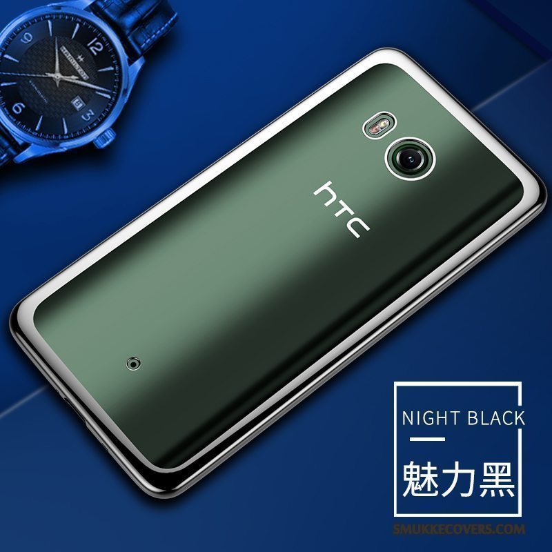 Etui Htc U11 Blød Gennemsigtig Guld, Cover Htc U11 Beskyttelse Anti-fald Telefon