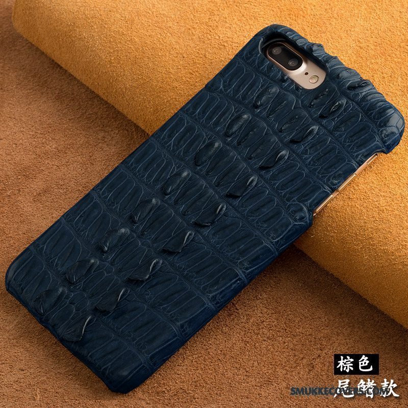 Etui Htc U11 Luksus Anti-fald Telefon, Cover Htc U11 Læder Krokodille Naturlig