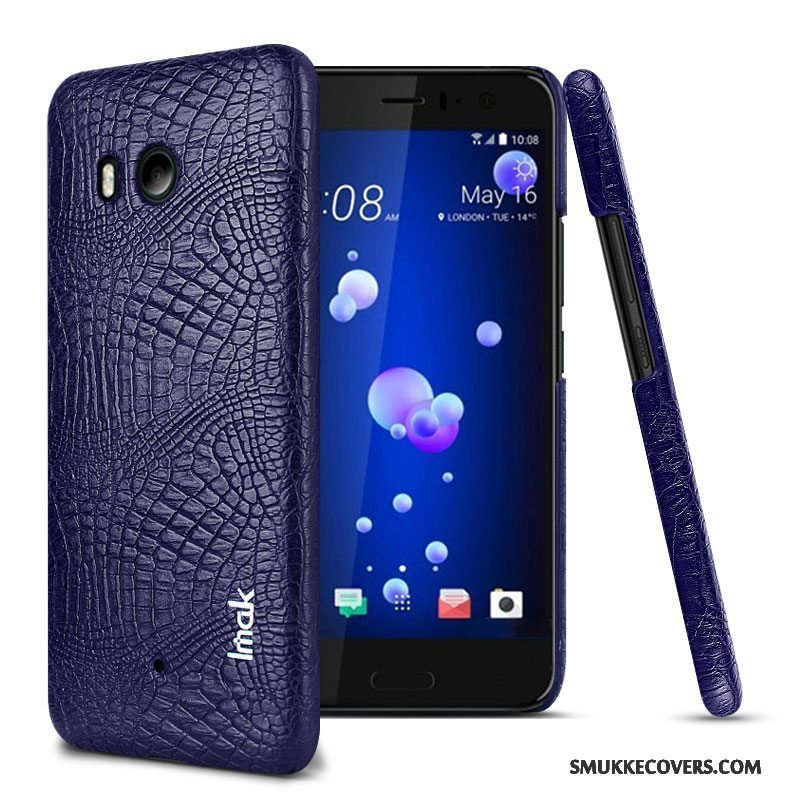 Etui Htc U11+ Læder Anti-fald Krokodille Mønster, Cover Htc U11+ Beskyttelse