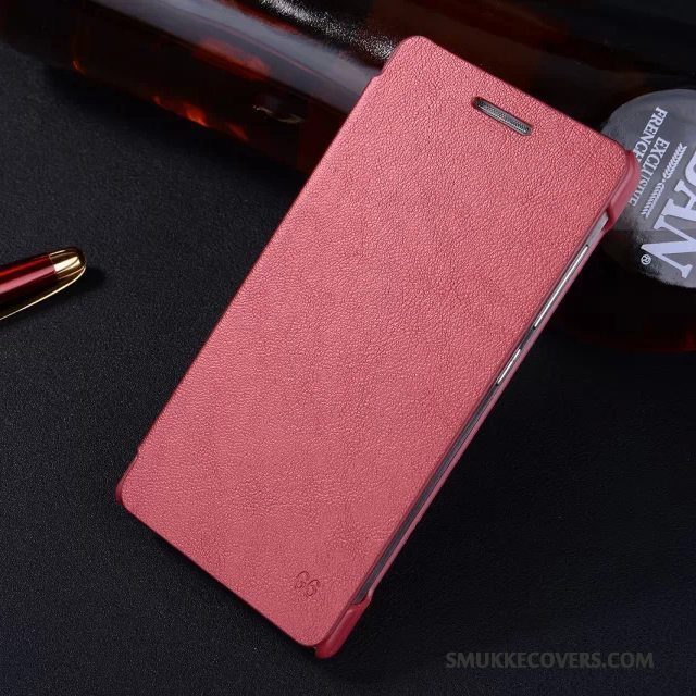 Etui Huawei Ascend G6 Blød Anti-fald Trend, Cover Huawei Ascend G6 Folio Lilla