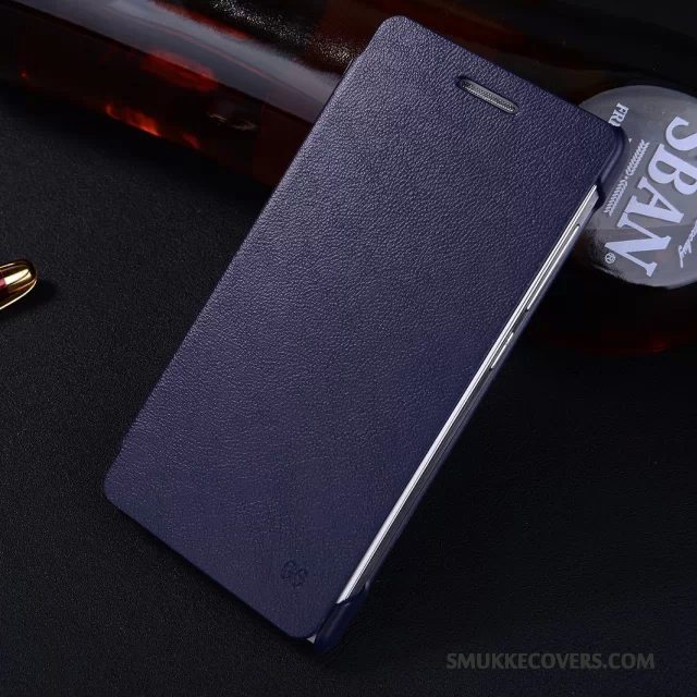 Etui Huawei Ascend G6 Blød Anti-fald Trend, Cover Huawei Ascend G6 Folio Lilla