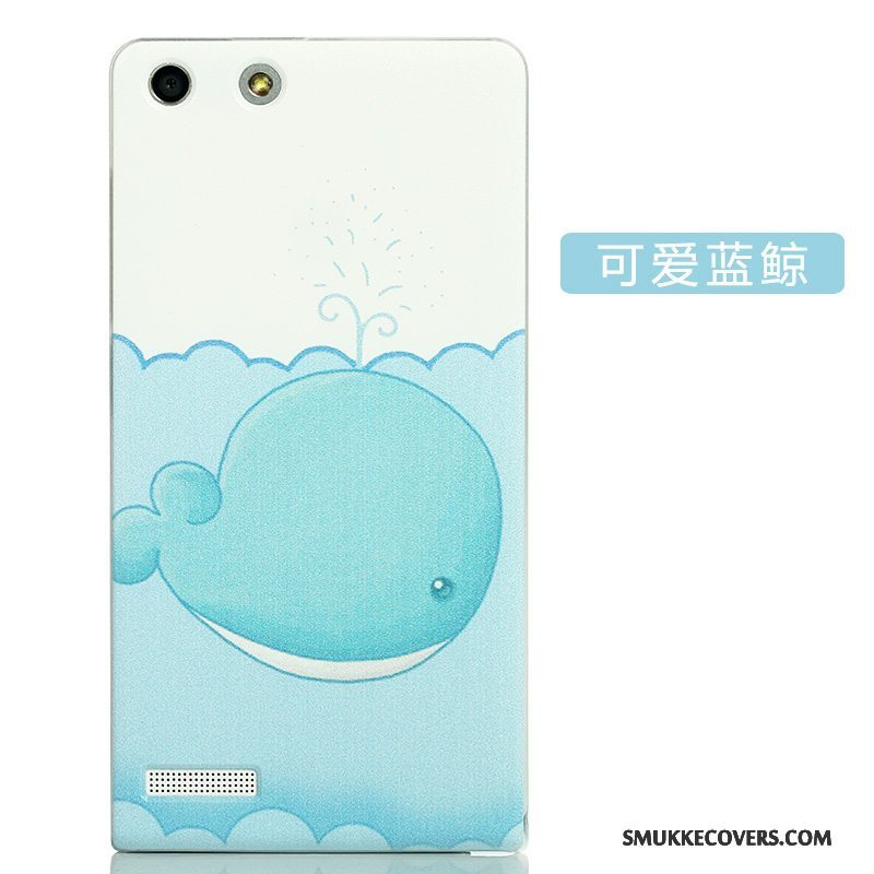 Etui Huawei Ascend G6 Cartoon Lyserød Tynd, Cover Huawei Ascend G6 Kreativ Af Personlighed Telefon