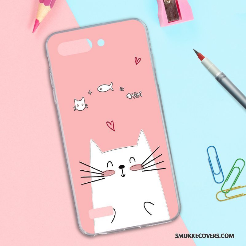 Etui Huawei Ascend G6 Cartoon Pulver Telefon, Cover Huawei Ascend G6 Beskyttelse Lyserød Smuk