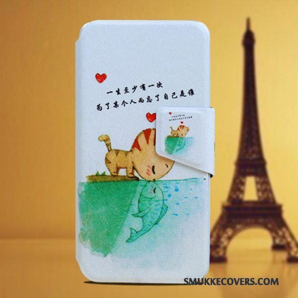 Etui Huawei Ascend G6 Læder Blå Tynd, Cover Huawei Ascend G6 Beskyttelse Telefon