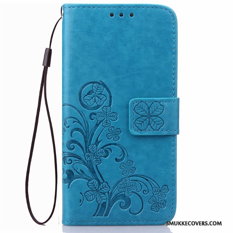 Etui Huawei Ascend G6 Læder Trend Anti-fald, Cover Huawei Ascend G6 Folio Rød Telefon