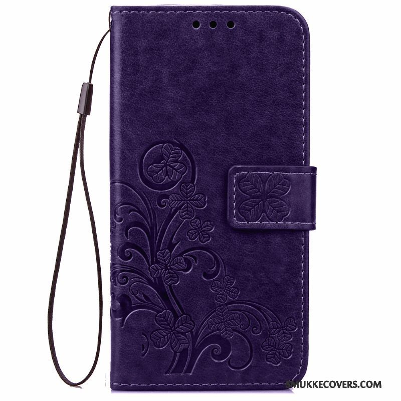 Etui Huawei Ascend G6 Læder Trend Anti-fald, Cover Huawei Ascend G6 Folio Rød Telefon