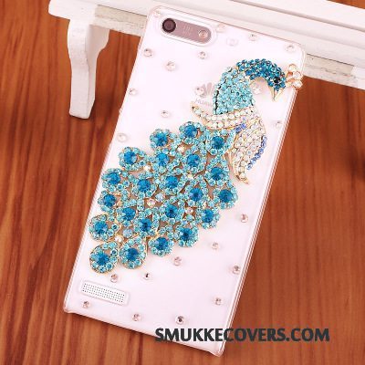 Etui Huawei Ascend G6 Strass Telefonblå, Cover Huawei Ascend G6 Beskyttelse