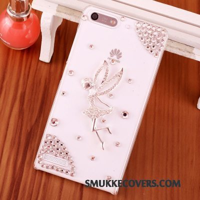 Etui Huawei Ascend G6 Strass Telefonblå, Cover Huawei Ascend G6 Beskyttelse