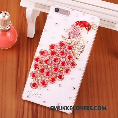 Etui Huawei Ascend G6 Strass Telefonblå, Cover Huawei Ascend G6 Beskyttelse