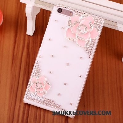 Etui Huawei Ascend G6 Strass Telefonblå, Cover Huawei Ascend G6 Beskyttelse