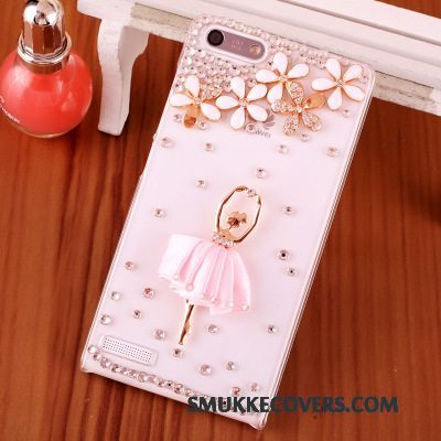 Etui Huawei Ascend G6 Strass Telefonblå, Cover Huawei Ascend G6 Beskyttelse