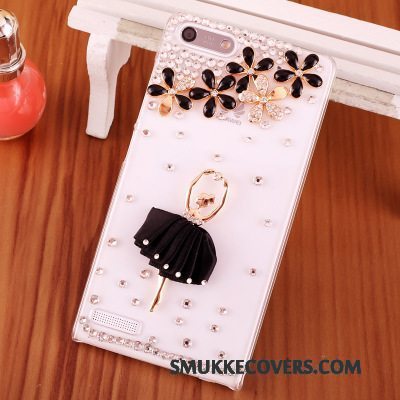 Etui Huawei Ascend G6 Strass Telefonblå, Cover Huawei Ascend G6 Beskyttelse