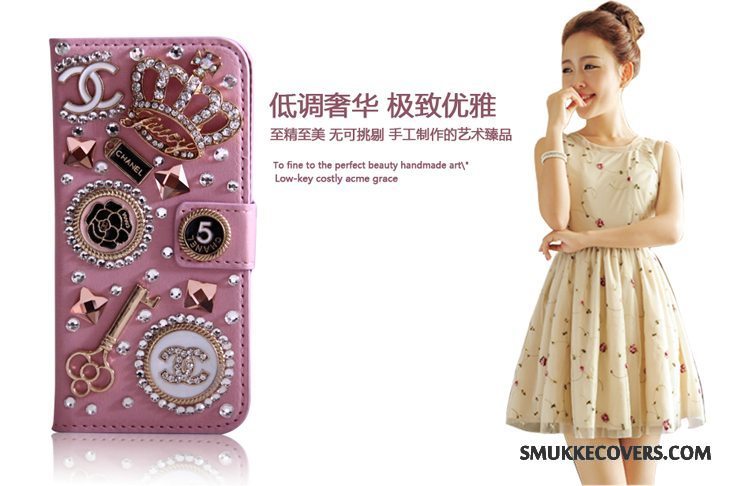 Etui Huawei Ascend G6 Tasker Guld Telefon, Cover Huawei Ascend G6 Beskyttelse