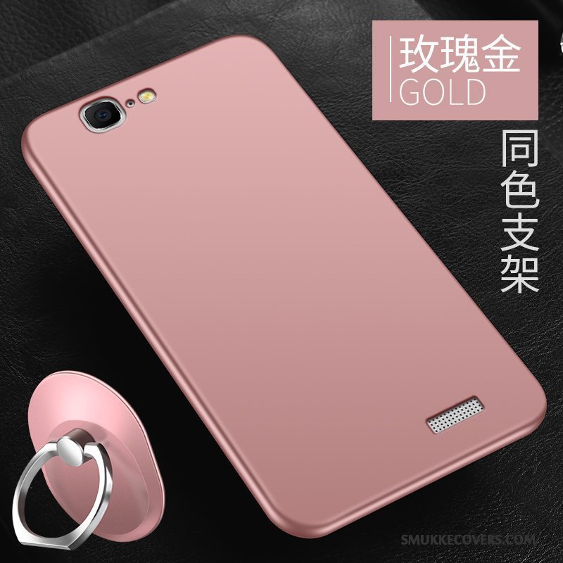 Etui Huawei Ascend G7 Beskyttelse Nubuck Rød, Cover Huawei Ascend G7 Blød Simple Telefon