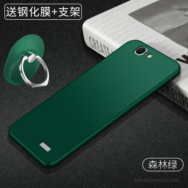 Etui Huawei Ascend G7 Blød Telefonlet Tynd, Cover Huawei Ascend G7 Silikone Rød Simple