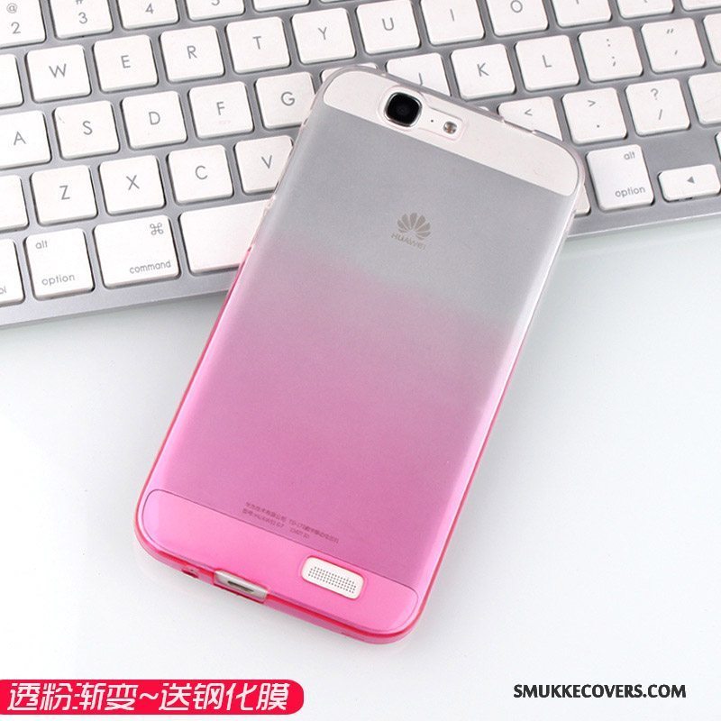 Etui Huawei Ascend G7 Blød Telefonstor, Cover Huawei Ascend G7 Silikone Anti-fald Gennemsigtig