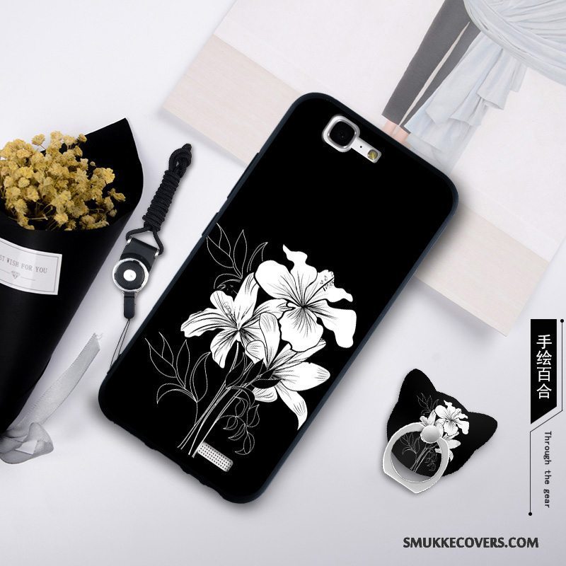 Etui Huawei Ascend G7 Kreativ Grøn Trend, Cover Huawei Ascend G7 Blød Af Personlighed Lyse