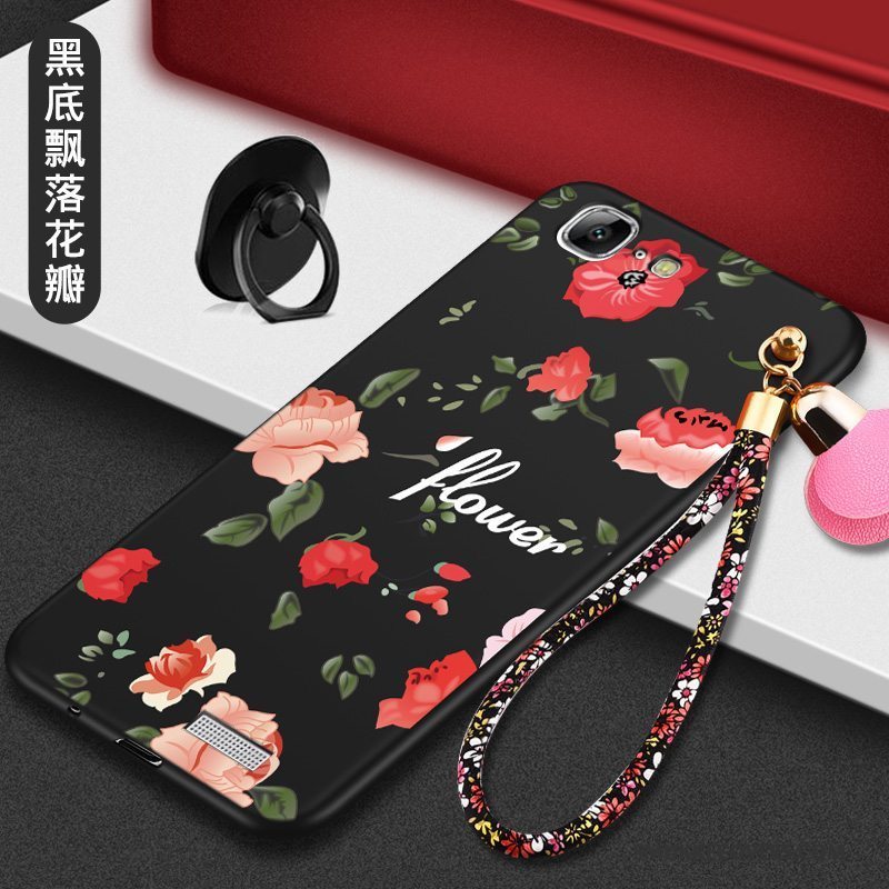 Etui Huawei Ascend G7 Kreativ Trend Nubuck, Cover Huawei Ascend G7 Blød Anti-fald Rød