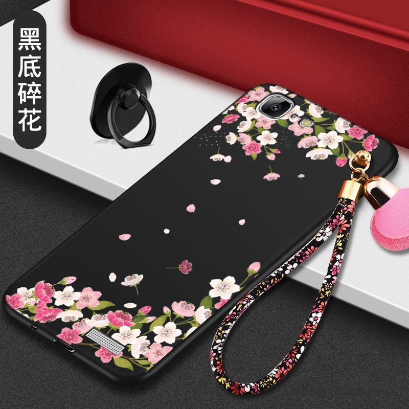 Etui Huawei Ascend G7 Kreativ Trend Nubuck, Cover Huawei Ascend G7 Blød Anti-fald Rød